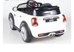 Kinderauto mini cooper 12v wit, Kinderen en Baby's, Speelgoed | Buiten | Accuvoertuigen, Ophalen, Gebruikt
