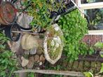Plantenbak steen, Tuin en Terras, Bloembakken en Plantenbakken, Steen, 60 cm of meer, Rond, Gebruikt