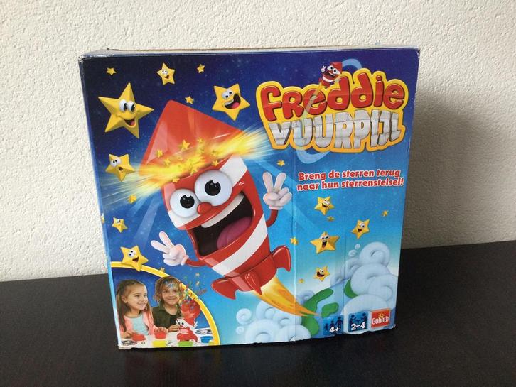 Freddie vuurpijl spel, Hobby en Vrije tijd, Gezelschapsspellen | Overige, Zo goed als nieuw, Een of twee spelers, Drie of vier spelers