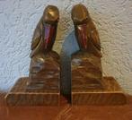 Oude houten boekensteunen vogel, Ophalen of Verzenden