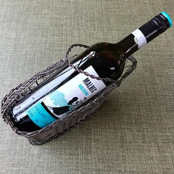 Vintage Verzilverde Wijnfles Houder beschikbaar voor biedingen