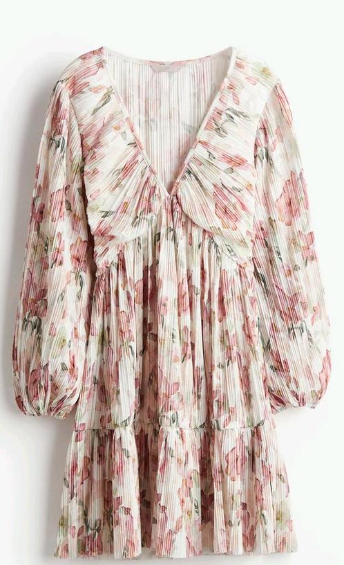 H&M jurkje maat XS roze crème gebloemd ** nieuw **, Kleding | Dames, Jurken, Nieuw, Maat 34 (XS) of kleiner, Roze, Boven de knie