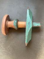 Oude Houten Deurkruk - Vintage Charme, Antiek en Kunst, Ophalen of Verzenden