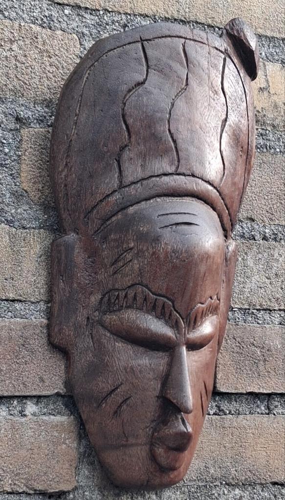 Wall mask. Indonesië. 15.5/32 cm., Antiek en Kunst, Kunst | Niet-Westerse kunst, Ophalen