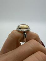 A705 Prachtige zilveren ring aparte steen maat 16, Ophalen of Verzenden, Kleiner dan 17, X, Dame