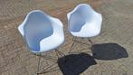 2x kuipstoel kunststof wit (design stoelen), Huis en Inrichting, Stoelen, Ophalen, Kunststof, Gebruikt, Twee