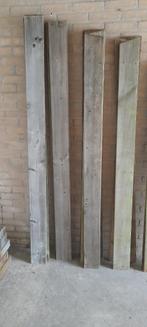 Balken en planken schutting, Doe-het-zelf en Verbouw, Hout en Planken, Gebruikt, 50 mm of meer, Balk, Minder dan 200 cm