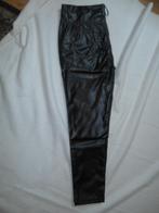 Zwart leren broek pu pantalon jeans maat 38/32 5 pocket., CM, Verzenden, Zwart, Maat 56/58 (XL)