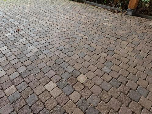 Grote partij sierbestrating betonklinkers / cobblestone look, Tuin en Terras, Tegels en Klinkers, Gebruikt, Klinkers, Beton, 10 m² of meer