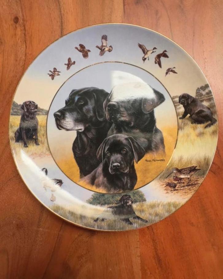 Zeldzaam Labrador Bord - Limited Edition, Antiek en Kunst, Antiek | Schalen, Ophalen of Verzenden