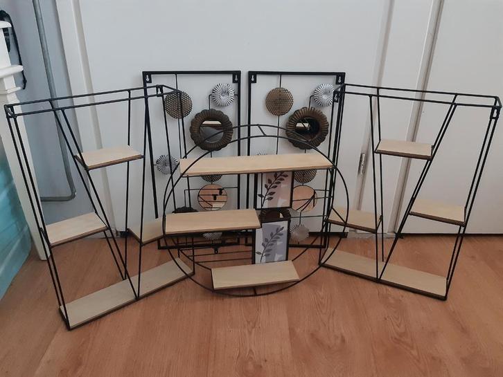 Diverse Wanddecoratie Metaal & Hout, Huis en Inrichting, Woonaccessoires | Wanddecoraties, Ophalen