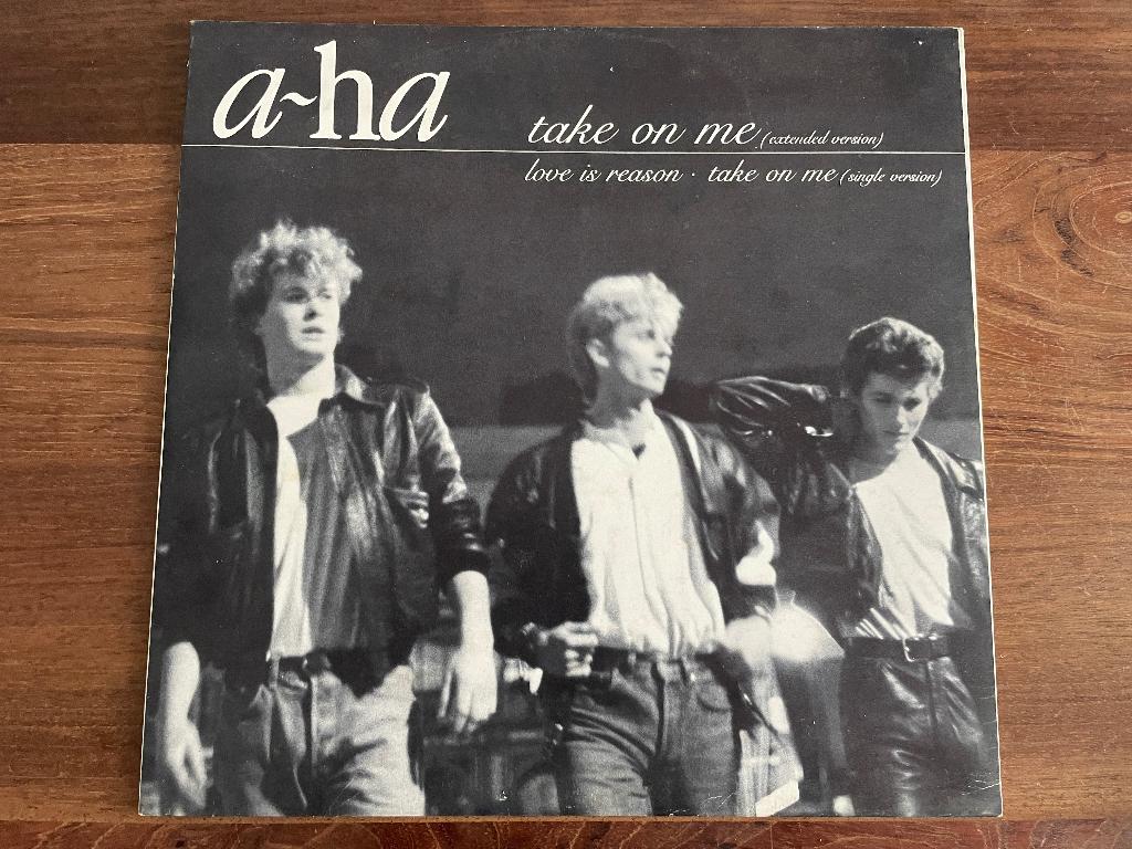 Vinyl Maxisingle a-ha Aha Take On Me, Gebruikt, Maxi-single, Ophalen of Verzenden, Pop