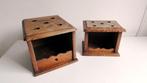 Stoven, twee antieke houten stoofjes, Antiek en Kunst, Ophalen of Verzenden