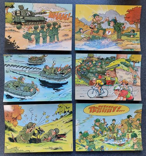 6 x humor militair kaarten ( jaren 80), Verzamelen, Ansichtkaarten | Themakaarten, Overige thema's, Ophalen of Verzenden