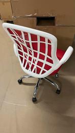 2 Rode Bureaustoelen - Comfortabel en Stijlvol, Ophalen, Gebruikt, Bureaustoel, Rood