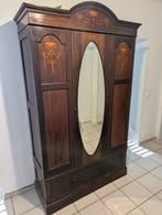 Antieke kledingkast, Edwardian Mahagony Wardrobe, Antiek en Kunst, Antiek | Meubels | Kasten, Ophalen of Verzenden