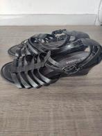 Hush Puppies lederen zwarte dames instappers met hakje, Ophalen of Verzenden, Zo goed als nieuw, Hush Puppies, Instappers