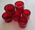 Theelicht houders glas. Acht stuks Nieuwstaat, Ophalen, Overige materialen, Zo goed als nieuw, Minder dan 25 cm