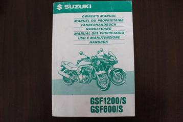 Suzuki GSF1200 S GSF600 S 1997 handleiding  owner's manual beschikbaar voor biedingen