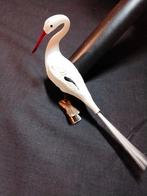 Antieke ooievaar op klem/knip, Ophalen of Verzenden