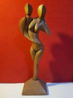 houten abstract sculptuur vrouwelijk naakt, Ophalen of Verzenden