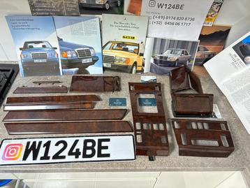 Mercedes W124 middenconsole zebrano notenhout paneel hout beschikbaar voor biedingen