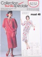 Vintage patroon 2 delig pakje in maat 48 - Burda 6232, Vrouw, Overige typen, Gebruikt, Burda