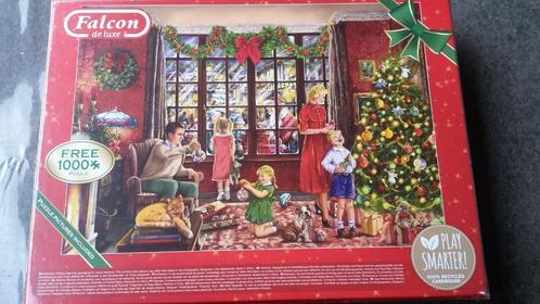 Puzzel 1000 stukjes Falcon kerstpuzzel 2 in 1 NIEUW, Hobby en Vrije tijd, Denksport en Puzzels, Nieuw, Legpuzzel, Meer dan 1500 stukjes