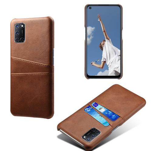 OPPO A72 Hybride Back Cover + Screenprotector _ Donkerbruin, Telecommunicatie, Mobiele telefoons | Hoesjes en Frontjes | Overige merken