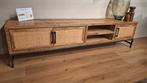 TV Meubel Carini Naturel, Huis en Inrichting, Kasten | Ladekasten, Ophalen, Metaal, Rustiek, 150 tot 200 cm