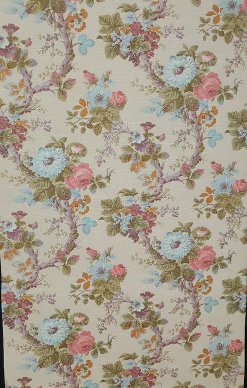6727 Vintageoud guirlande bloemen behang behangpapier, Huis en Inrichting, Stoffering | Behang, Verzenden