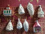 8 oude kerstballen, Ophalen of Verzenden, Gebruikt