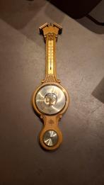 Vintage Houten Barometer / Weerstation, Ophalen, Gebruikt, Barometer
