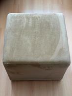 Poef beige, Ophalen, Zo goed als nieuw, Stof, 50 tot 75 cm