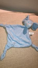 Olifant blauw knuffeldoekje, Ophalen of Verzenden, Nieuw, Olifant