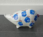 Arthur Wood sixties vintage spaarvarken wit blauw bloemen, Verzamelen, Spaarpotten, Ophalen of Verzenden, Gebruikt, Steen, Aardewerk of Keramiek