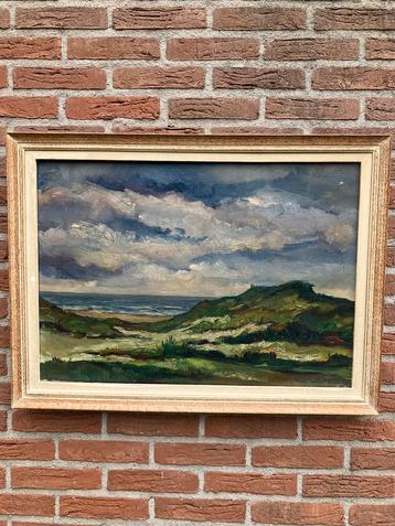 Gerad Post-Greve uit Apeldoorn : schilderij duinlandschap beschikbaar voor biedingen