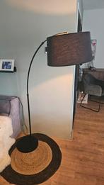 Elegante Booglamp - Zwart met zwarte Kap, Huis en Inrichting, Lampen | Vloerlampen, Ophalen, Zo goed als nieuw, Metaal, Modern