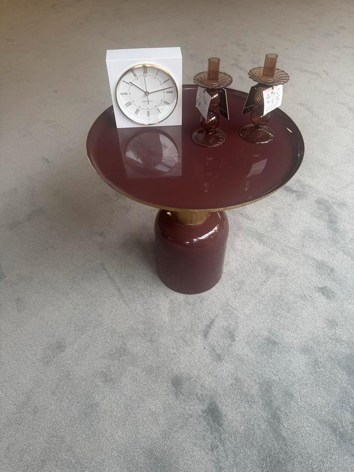 Luxe Bijzettafel - Stijlvol & Elegant, Huis en Inrichting, Tafels | Bijzettafels, Nieuw, Rond, 45 tot 60 cm, Minder dan 55 cm