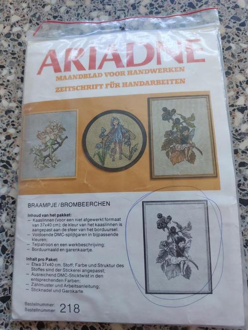 Vintage Bloemenkinderen Braampje borduurpakket ongebruikt Ar, Hobby en Vrije tijd, Borduren en Borduurmachines, Nieuw, Borduurpakket