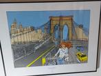 Franka Zeefdruk Brooklyn Bridge in lijst, Boeken, Stripboeken, Nieuw, Ophalen of Verzenden, Eén stripboek, Henk Kuijpers