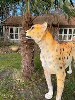 Beeld cheetah, woonkamer, tuin, zwembad, vijver 170cm, Tuin en Terras, Tuinbeelden, Ophalen, Nieuw, Kunststof, Dierenbeeld