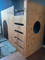 Leuke houten hoogslaper met speelruimte, Ophalen, Gebruikt, Hoogslaper