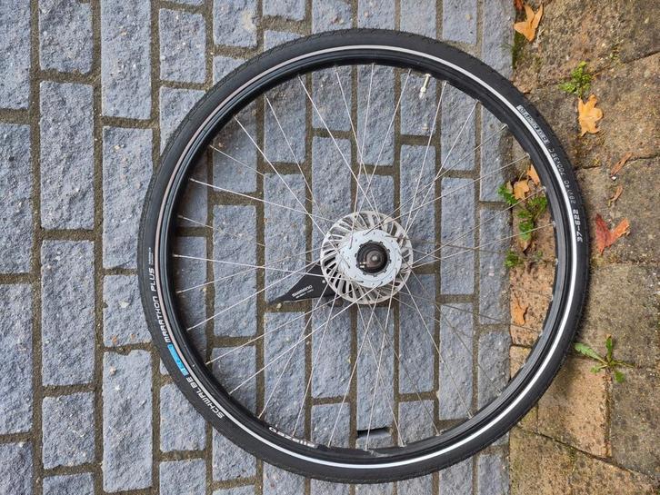 Gazelle voorwiel met nieuwe bandenset, en meer onderdelen!, Fietsen en Brommers, Fietsonderdelen, Gebruikt, Algemeen, Wiel, Ophalen of Verzenden