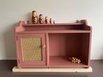 Roze hangkastje | Gerestyled vintage | Webbing deurtje, Huis en Inrichting, Kasten | Overige, Ophalen, Gebruikt