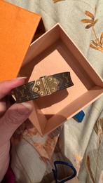 Louis vuitton armband origineel met bon, Gebruikt, Bruin, Leer, Ophalen of Verzenden