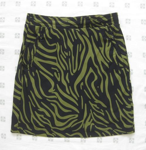 Human Nature skort, groen met zwart, maat S - M, wandelrok, Kleding | Dames, Rokken, Zo goed als nieuw, Maat 36 (S), Groen, Boven de knie