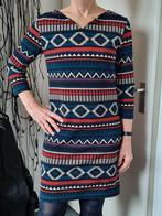 jurk, blauw gemeleerd, maat 38, Kleding | Dames, Jurken, Maat 38/40 (M), Blauw, Ophalen of Verzenden, Zo goed als nieuw