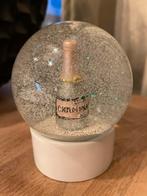 Schudbol met glitter kerstdecoratie champagne fles pastel, Diversen, Kerst, Ophalen of Verzenden, Zo goed als nieuw
