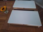 2x Ikea Monitor Standaard met Ladeblok Wit, Ophalen, Zo goed als nieuw, Ikea
